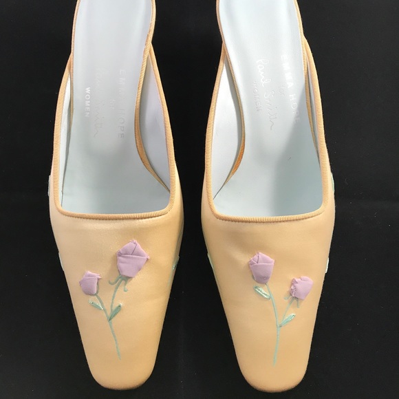 Emma Hope Satin mules designed for Paul Smith